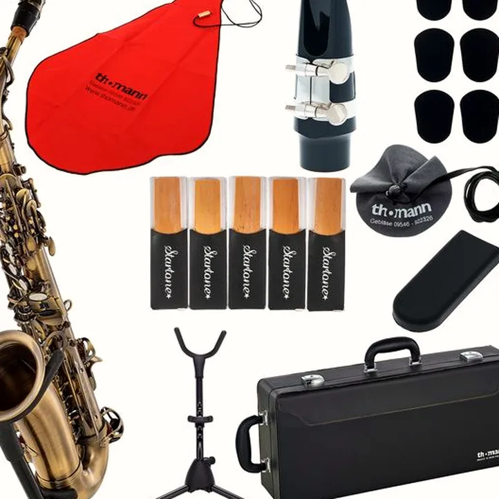 Thomann Antique Alto Sax Alto Sax Set