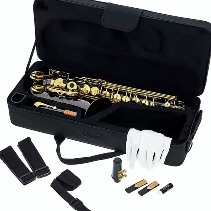 Thomann TAS-180 Black Alto Sax Set