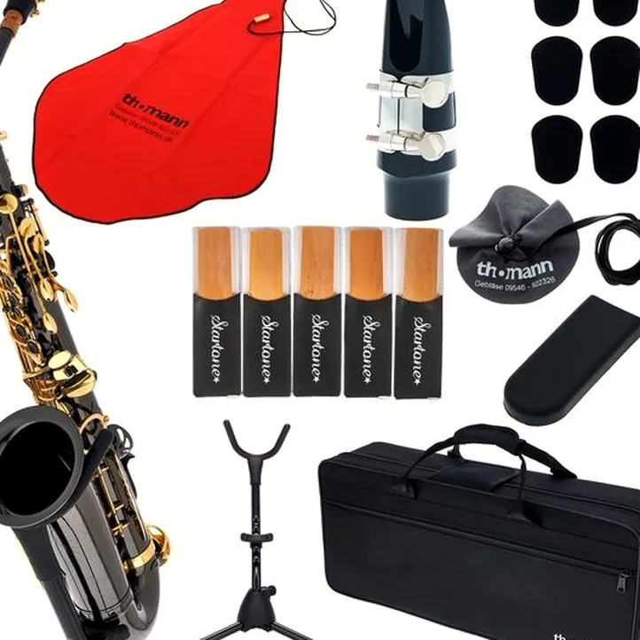 Thomann TAS-180 Black Alto Sax Set II